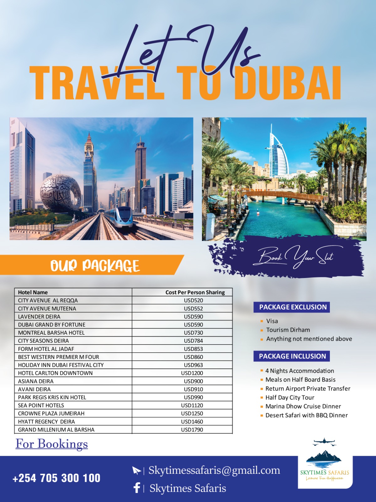 Dubai Package – Grand Millennium Al Barsha