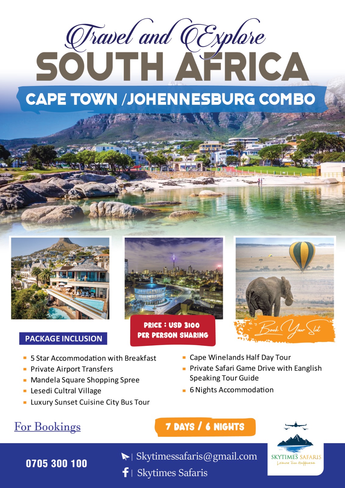 South Africa: Cape Town / Johannesburg Combo